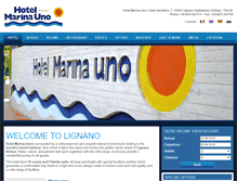 Tablet Screenshot of hotelmarinauno.com